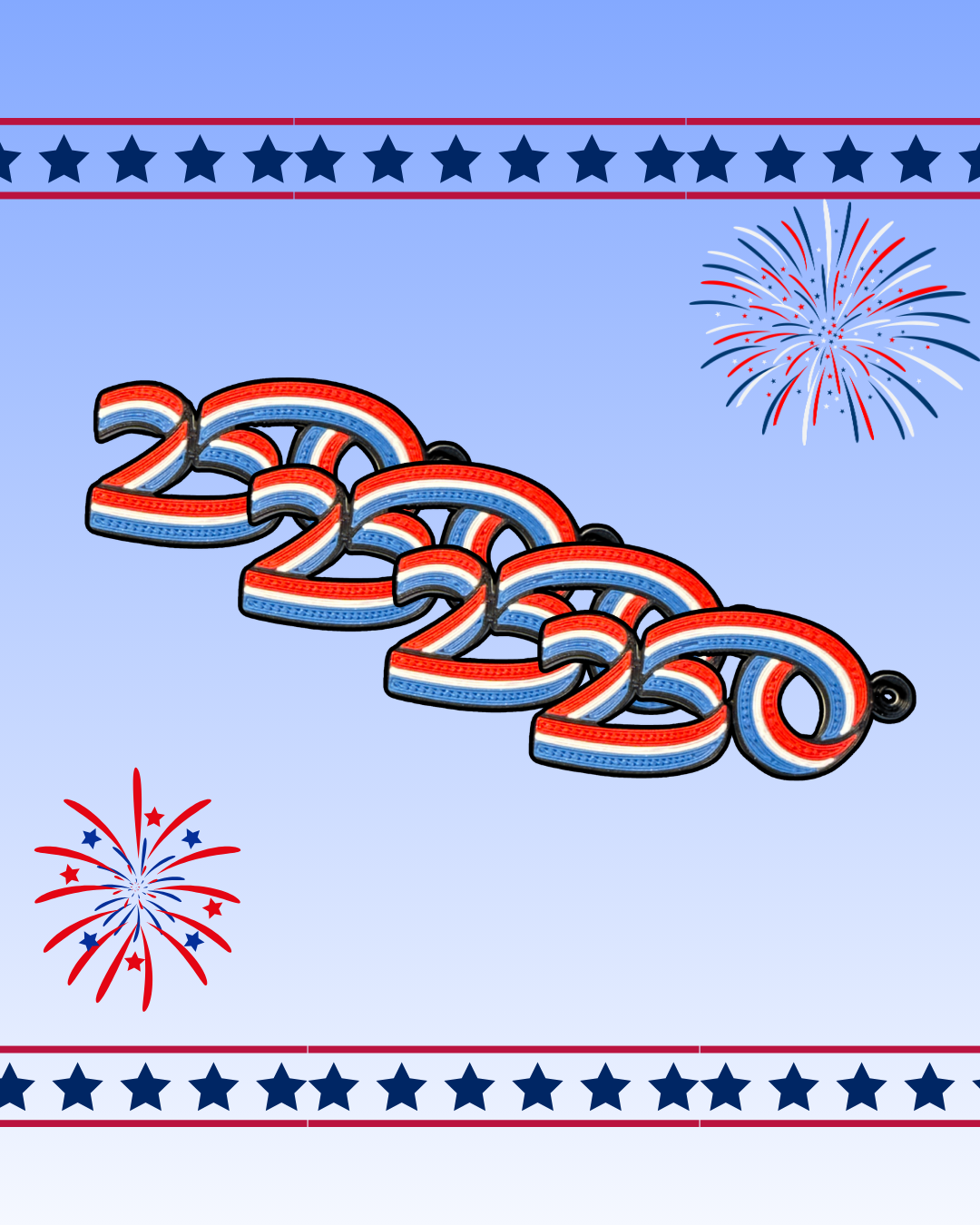 America 250 Keychain (4 pcs)