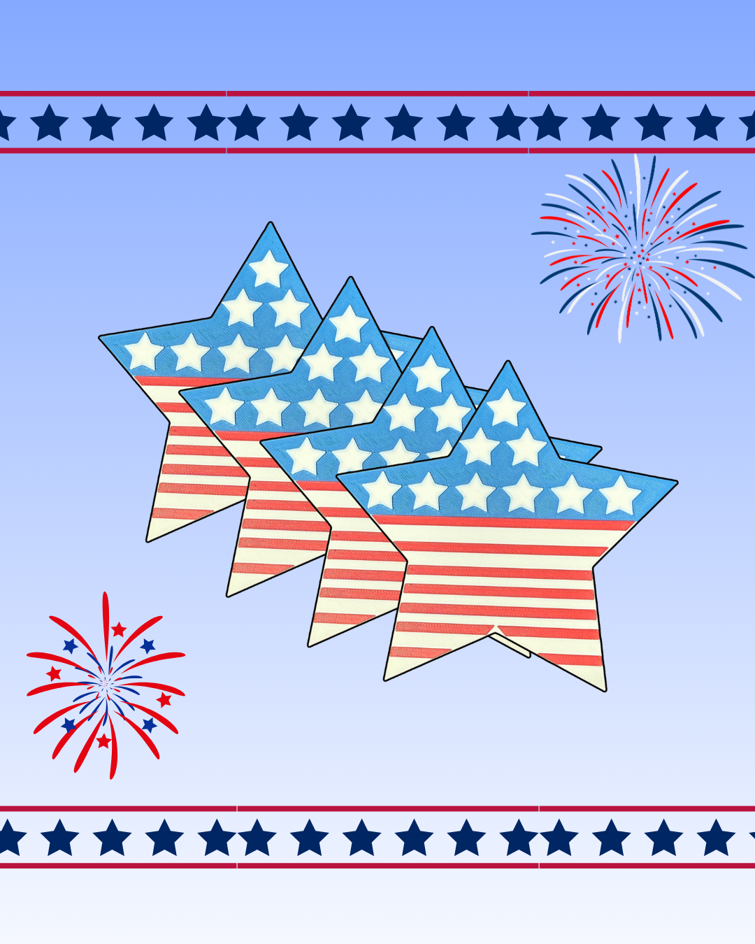 American Flag Coaster (4 pack)